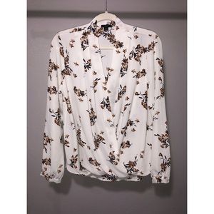 Floral Wrap Top